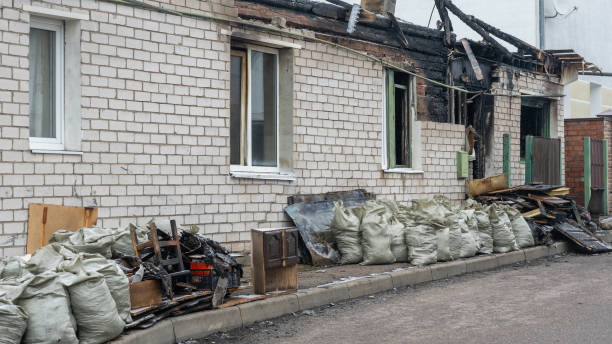 Professional Soot Cleanup technician working in Frederick, MD